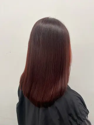 セミロング かめい りなのヘアスタイル