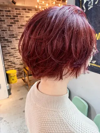 ショート カラー パーマ 代表 中島貴志のヘアスタイル