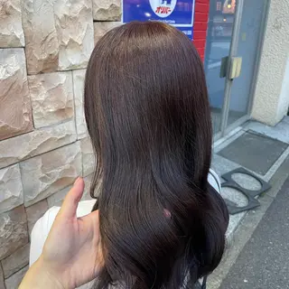 ミディアム カラー ブリーチ/ヘアセット 【𝙍𝙞𝙣𝙤】のヘアスタイル