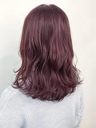 セミロング カラー 💚ミヤマ アンナ☘️のヘアスタイル