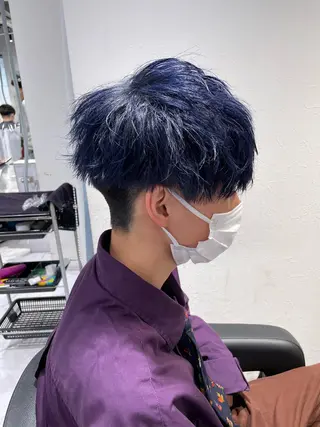 ショート カラー パーマ ヘアアレンジ メンズ キッズ ネイル マツエク・マツパ アイブロウ スパイキー/フェザー /波巻き/かいとのヘアスタイル