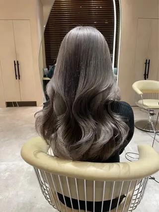 セミロング カラー 渋谷/レイヤーボブ・ 透明感カラーしょうごのヘアスタイル