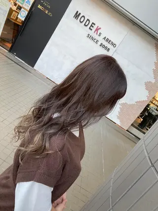 セミロング カラー SHAFT Ieiriのヘアスタイル