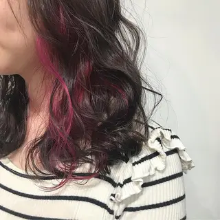 セミロング カラー レイヤー/顔周り /AKARIのヘアスタイル