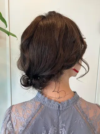 ミディアム ヘアアレンジ Hair&Make Nahoのマツエク・マツパデザイン