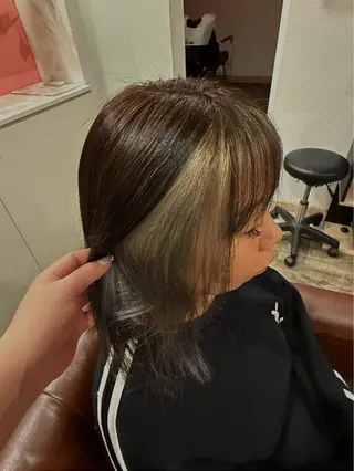 ミディアム カラー 大立 七夏のヘアスタイル