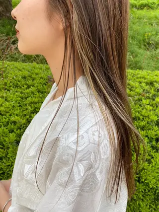 セミロング カラー 似合わせ特化/レイヤ ーカット/mikuのヘアスタイル