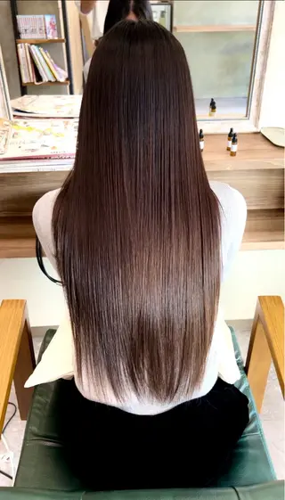 ロング ブリーチ/ストレート ダブルカラーtetoのヘアスタイル