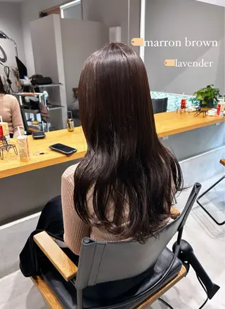 ロング カラー MINX The pass所属・透明感ケアカラー/ レイヤー/ryokaのヘアスタイル