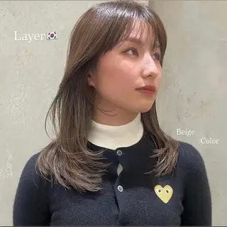 セミロング 暖色ショート/ボブ "マリン"𓂃🫧のヘアスタイル