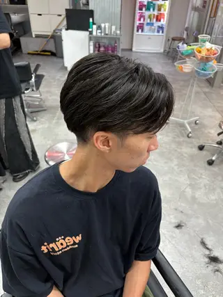 ミディアム カラー パーマ メンズ メンズパーマ特化 🔥韓国ヘア職人🔥のヘアスタイル