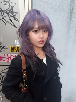 ロング カラー HARUNA/原宿/ デザイン/カットのヘアスタイル