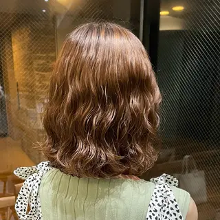 ショート パーマ 韓国風パーマ🌿コテ 巻き風パーマ/るいのヘアスタイル