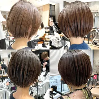 ショート カラー 💍新宿ショート 💍岩田莉奈のヘアスタイル