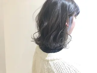 ミディアム カラー ヘアアレンジ 店長/ 加藤 流菜のヘアスタイル