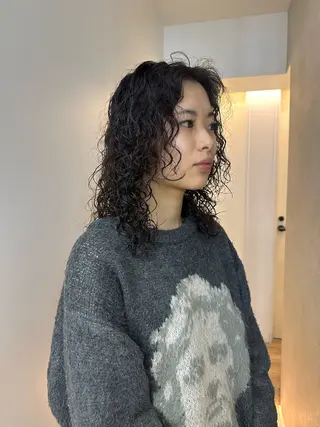 セミロング パーマ HARE &nail ☪️remiのヘアスタイル