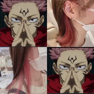 ミディアム ブリーチなしダブル カラー縮毛矯正　下野のヘアスタイル