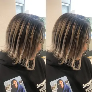 ショート カラー JILBLAN京都 ショート/ハイライトのヘアスタイル