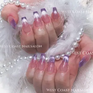 ネイル リボン、ガーリー パーツ放題専門店のネイルデザイン