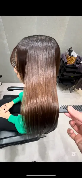 セミロング 髪質改善ヘアケア 艶髪特化/上田のヘアスタイル