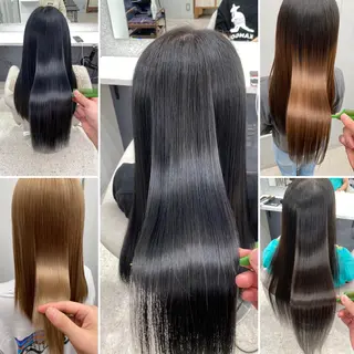 ロング カラー パーマ ヘアアレンジ キッズ ネイル マツエク・マツパ 京都レイヤーカット/ 縮毛矯正/羽柴りくのヘアスタイル