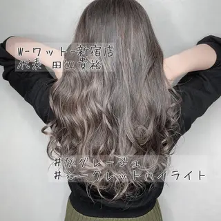 ロング カラー パーマ ヘアアレンジ メンズ キッズ ネイル マツエク・マツパ 🫧代表/新宿駅近/ 限定価格🫧田辺貴裕のヘアスタイル