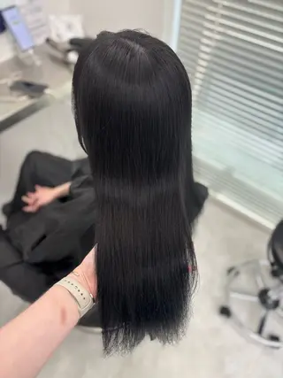 ロング カラー 韓国風暗髪ヘア🤍 🫧MIREIのヘアスタイル