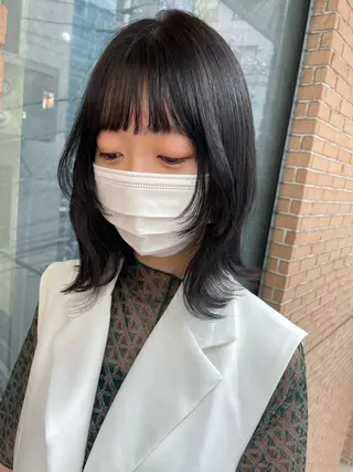 ミディアム ボブヘアカット Rikapi❤️のヘアスタイル