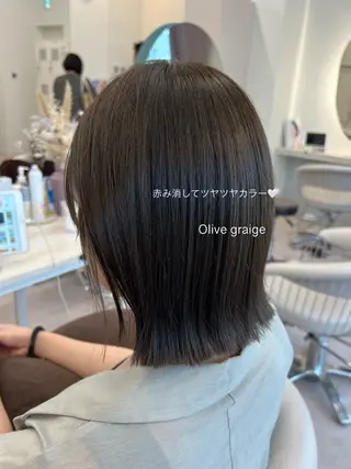 ミディアム カラー 美髪矯正/髪質改善/ 艶髪🤍伊藤梨紗のヘアスタイル