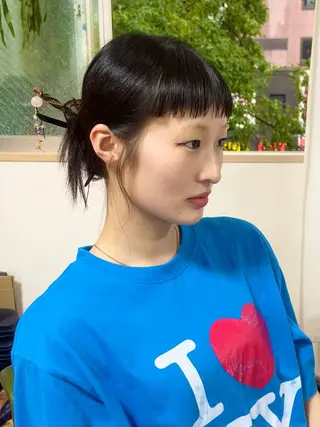 セミロング 園田 渉 ◤SHIKIO◢のヘアスタイル