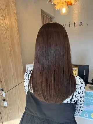 セミロング カラー 蟹江 聡太✨レイヤーカットのヘアスタイル