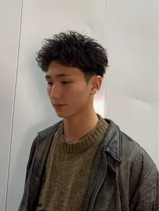 ショート パーマ メンズ X メンズ特化/ 中村郁人のヘアスタイル