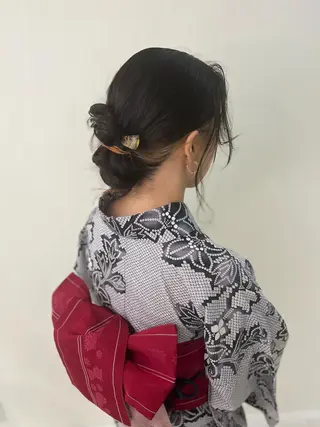 セミロング ヘアアレンジ YAMANO 浴衣着付、ヘアセットのその他イメージ