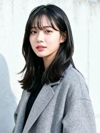 セミロング カラー 韓国レイヤーカット 🫧大阪梅田レイヤーのヘアスタイル