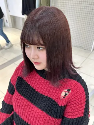 ミディアム ✂️無料カットモデル ✂️佐々木悠月のヘアスタイル