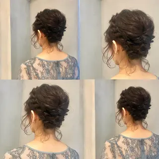 ミディアム ヘアアレンジ カジュアルを女っぽく 𝗮𝘆𝗮𝗰𝗼のヘアスタイル