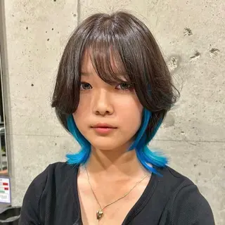 ミディアム カラー Hair&Make PHAT所属・横山 洋幸のヘアスタイル