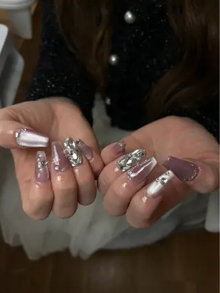 ネイル 🫧‪Yuri🫧 2月予約受付中🌟のネイルデザイン