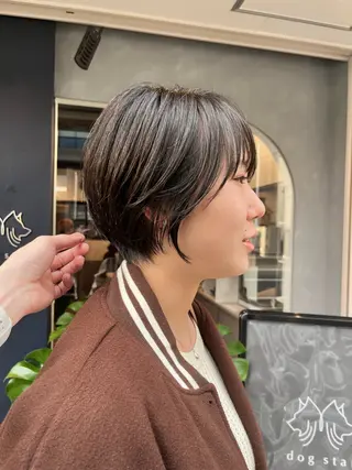 ショート カラー dogstar小林諒 レイヤー/パーマのヘアスタイル