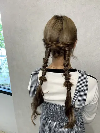 ヘアアレンジ 福島 果音のヘアスタイル