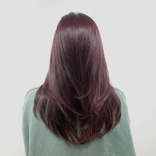 ロング カラー ヘアアレンジ キヨミ 韓国レイヤーカットのヘアスタイル