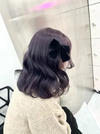 ロング ❤︎ワンホンガーリー なハイトーンヘア❤︎のヘアスタイル