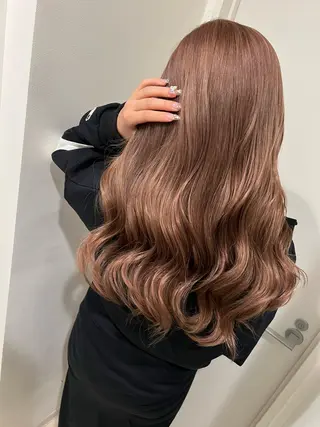 セミロング カラー ヘアアレンジ 🔥ハイトーンカラー ギャルNAOKI🔥のヘアスタイル