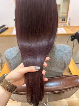 ロング カラー REINA☁️透明感 カラー/ぷつっと♡のヘアスタイル