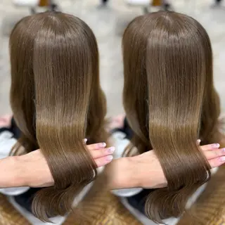 ロング カラー 大久保 凜香のヘアスタイル