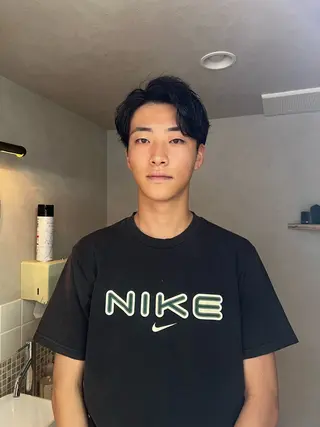 パーマ メンズ nishido ハイライト/海外ヘアのヘアスタイル