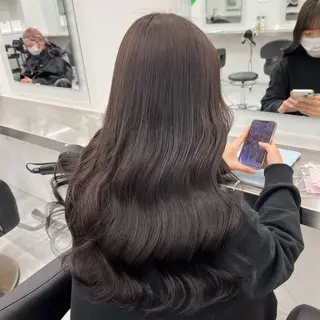 ロング カラー ヘアアレンジ 透明感ラベンダー💗 SHOのヘアスタイル
