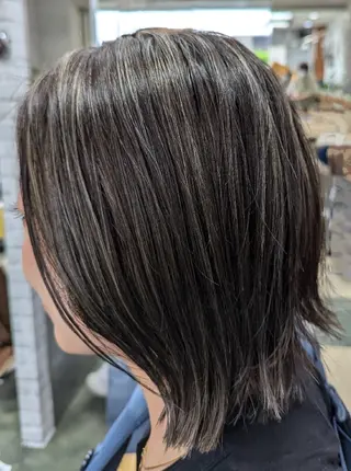 ミディアム カラー HANAGATA 門前仲町店所属・ハイライトカラー/ 伊藤和也のヘアスタイル