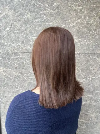 ミディアム カラー りな/ツヤカラー/ 豊橋美容院のヘアスタイル