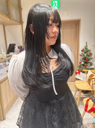 ロング カラー ヘアアレンジ トレンドlayer cut💐mihoのヘアスタイル